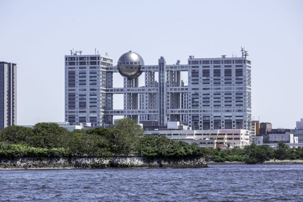 Fuji TV company building in Odaiba