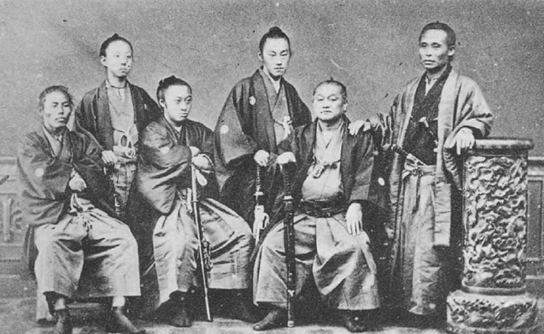 Ito Hirobumi of Choshu Domain and Okubo Toshimichi of Satsuma Domain in Tokyo