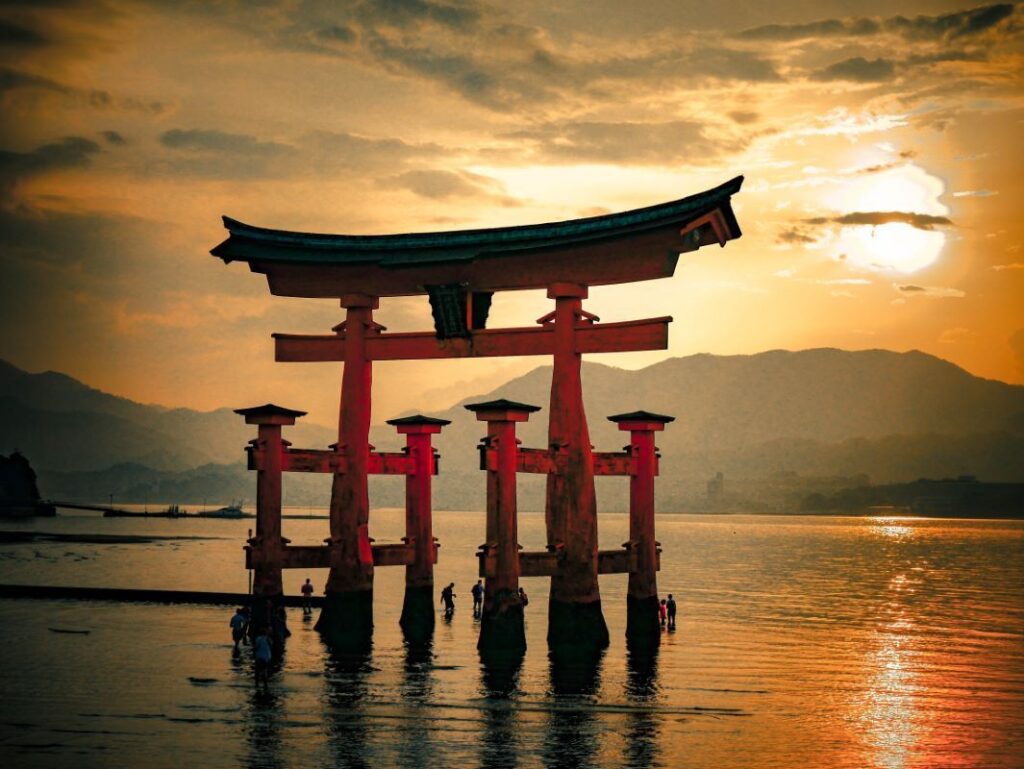 Itsukushima Torii At Miyajima Island