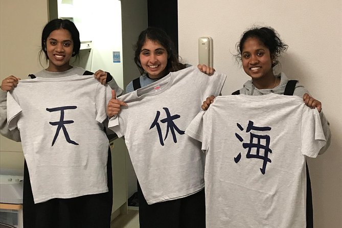 Calligraphy and Make Your Own Kanji T-Shirt in Kyoto - Cancellation Policy and Reviews