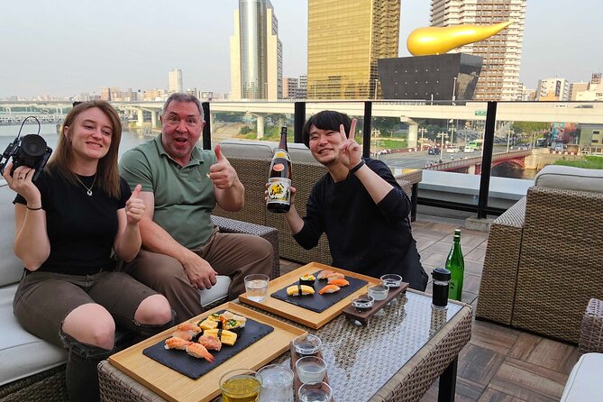 Japanese Sake Tasting Experience Japanese Snack Set (Asakusa) - Visual Representation of Snacks