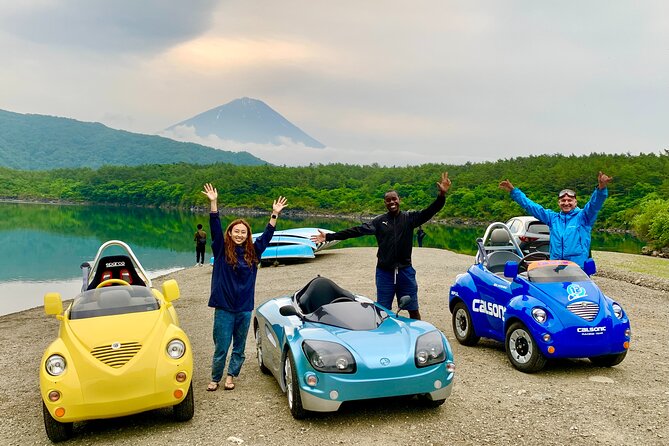Cute & Fun E-Car Tour Following Guide Around Lake Kawaguchiko - A Fun and Unique Way to Tour Lake Kawaguchiko