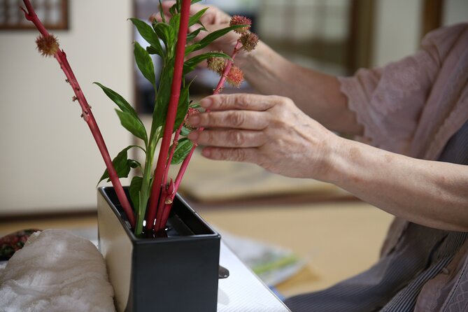 Special Ikebana Experience Guided by an Ikebana Master, Mrs. Inao - Quick Takeaways