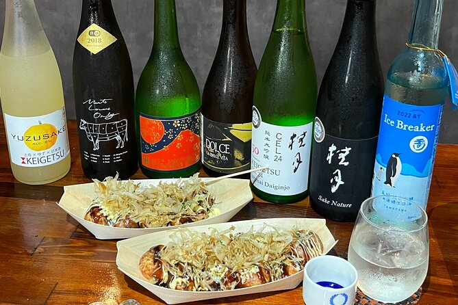 Osaka SAKE Tasting With Takoyaki DIY - What To Expect