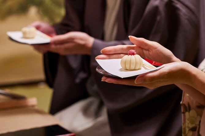 Japanese Sweets Making and Kimono Tea Ceremony in Tokyo Maikoya - Participate in Kimono Tea Ceremony