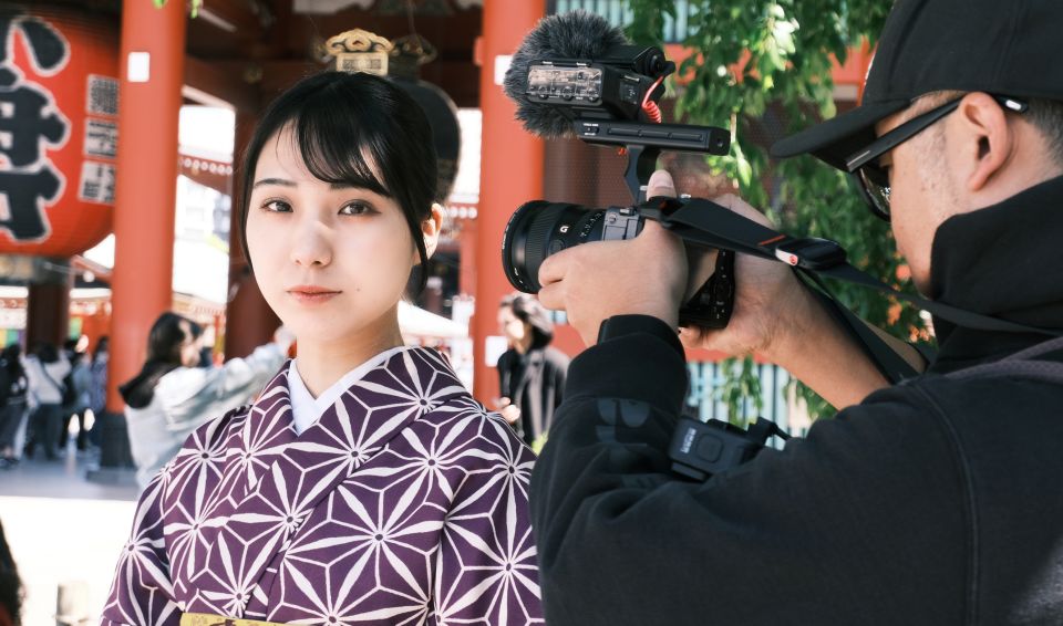 Tokyo: Video and Photo Shoot in Asakusa With Kimono Rental - Experience of Being Videographed