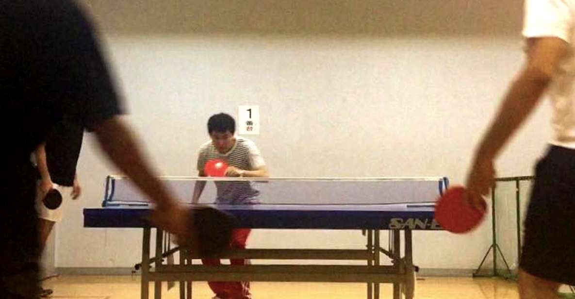 Osaka: Table Tennis Experience With Local Players - Full Description